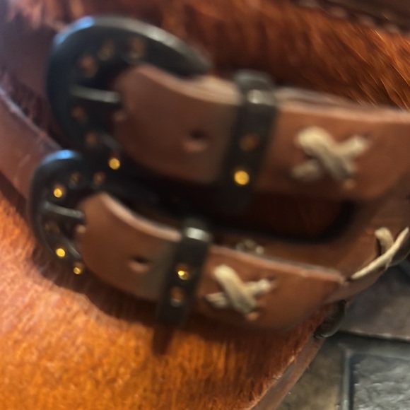 Diego di Lucca made in Brazil cowhide beautiful clogs rhinestones on buckle - Picture 16 of 16